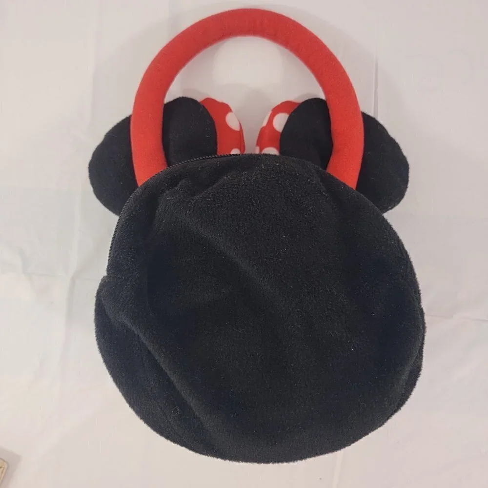 Disney Minnie Mouse Girls Zipper Close Plush Handbag Purse